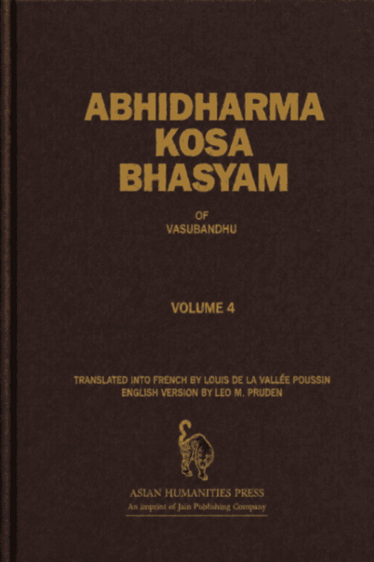 Abhidharmakośabhāṣyam, Volume IV
