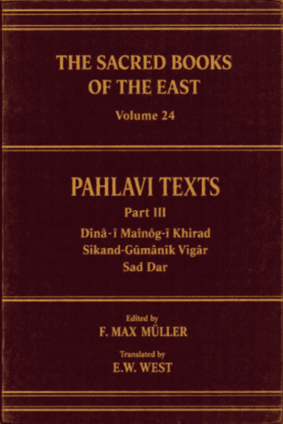 Pahlavi Texts, Part III