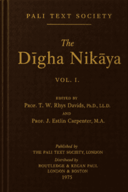 The Dīgha Nikāya, Vol.I