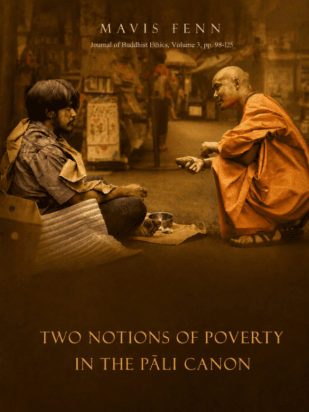Two Notions of Poverty in the Pāli Canon