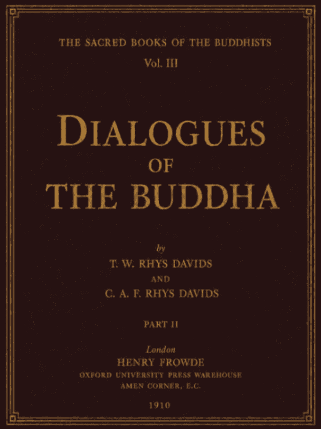 Dialogues of the Buddha (Part II)
