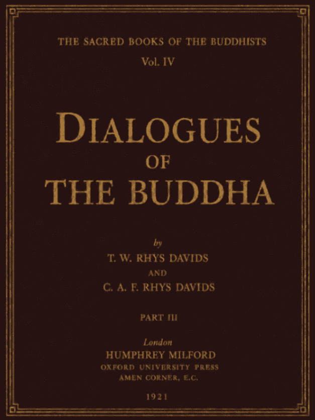 Dialogues of the Buddha (Part III)
