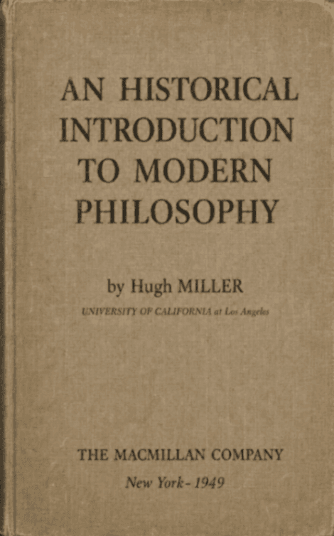 An Historical Introduction to Modern Philosophy