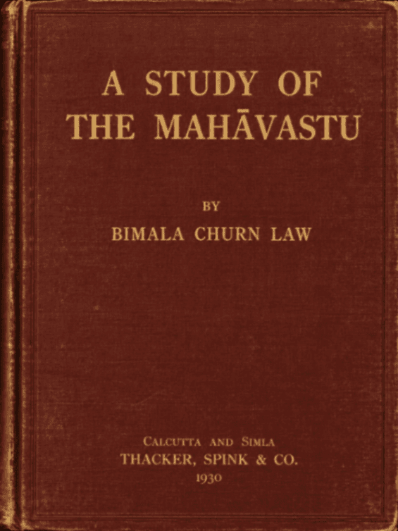 A Study of the Mahāvastu