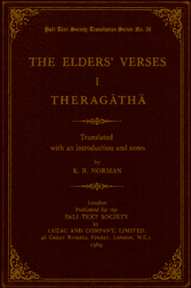The Elders' Verses I: Theragāthā