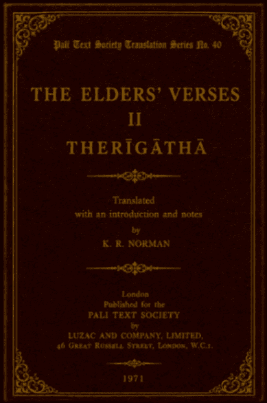 The Elders' Verses II: Therīgāthā