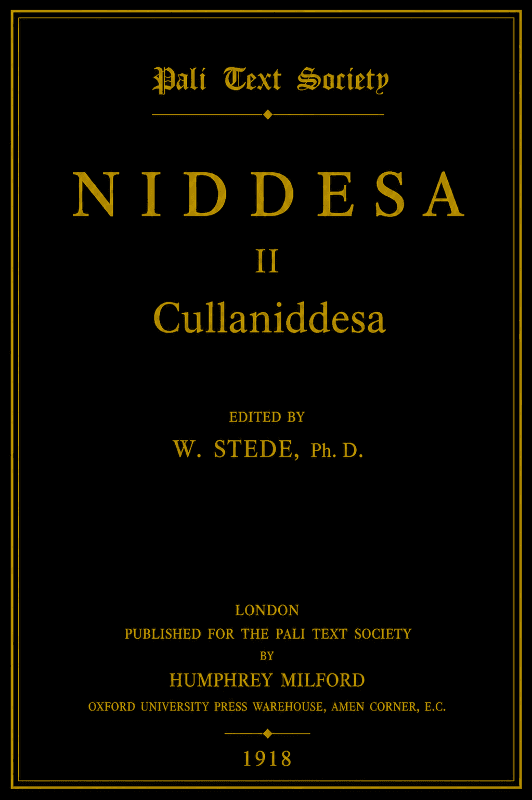 Niddesa II: Cullaniddesa