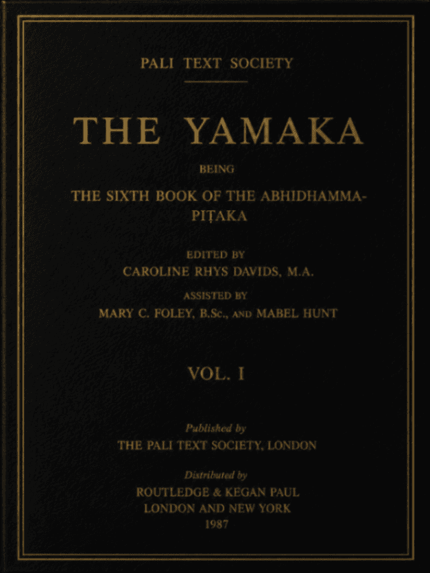 The Yamaka, Vol. I