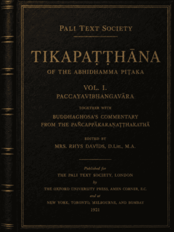 Tikapaṭṭhāna Vol.I
