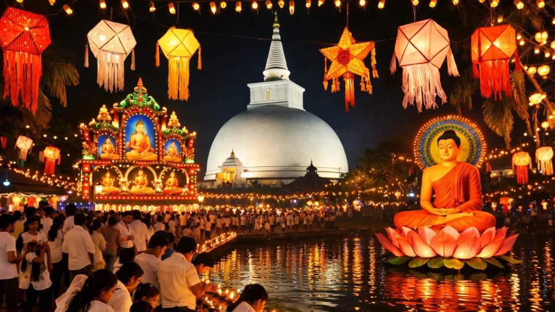 Dưới Ánh Trăng Viśākha: Bản Giao Hưởng của Giác Ngộ và Hòa Bình tại Sri Lanka