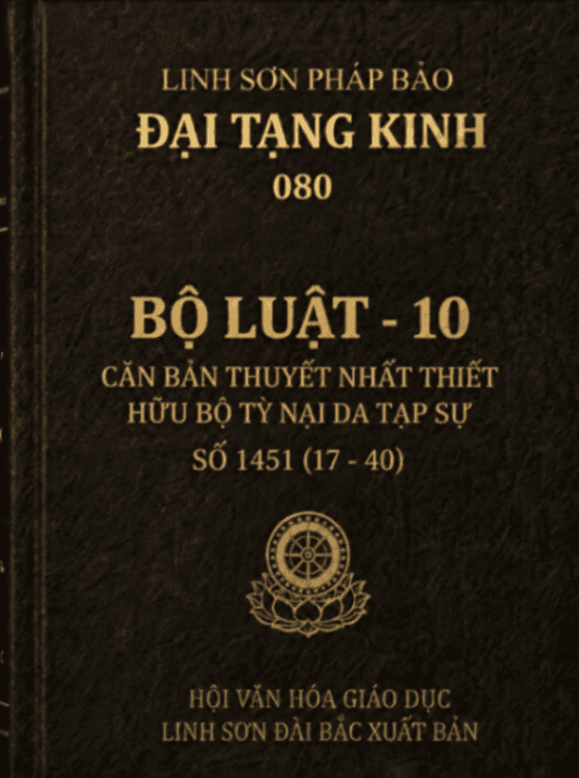 Bộ Luật 10 - Căn Bản Thuyết Nhất Thiết Hữu Bộ Tỳ Nại Da Tạp Sự