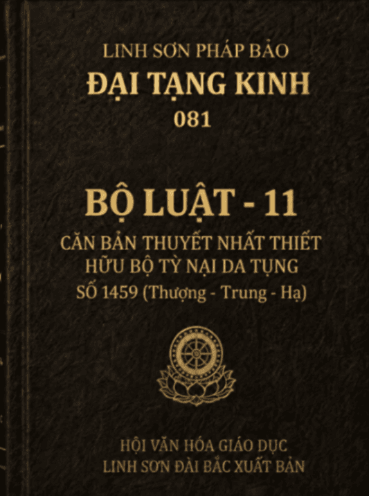 Bộ Luật 11 - Căn Bản Thuyết Nhất Thiết Hữu Bộ Tỳ Nại Da Tụng