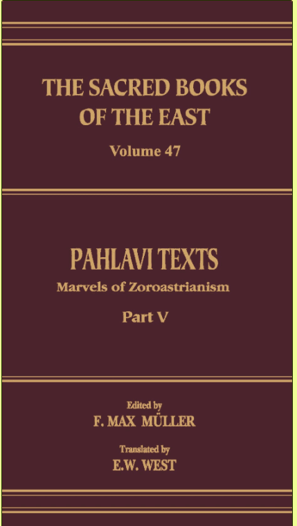 Pahlavi Texts, Part V